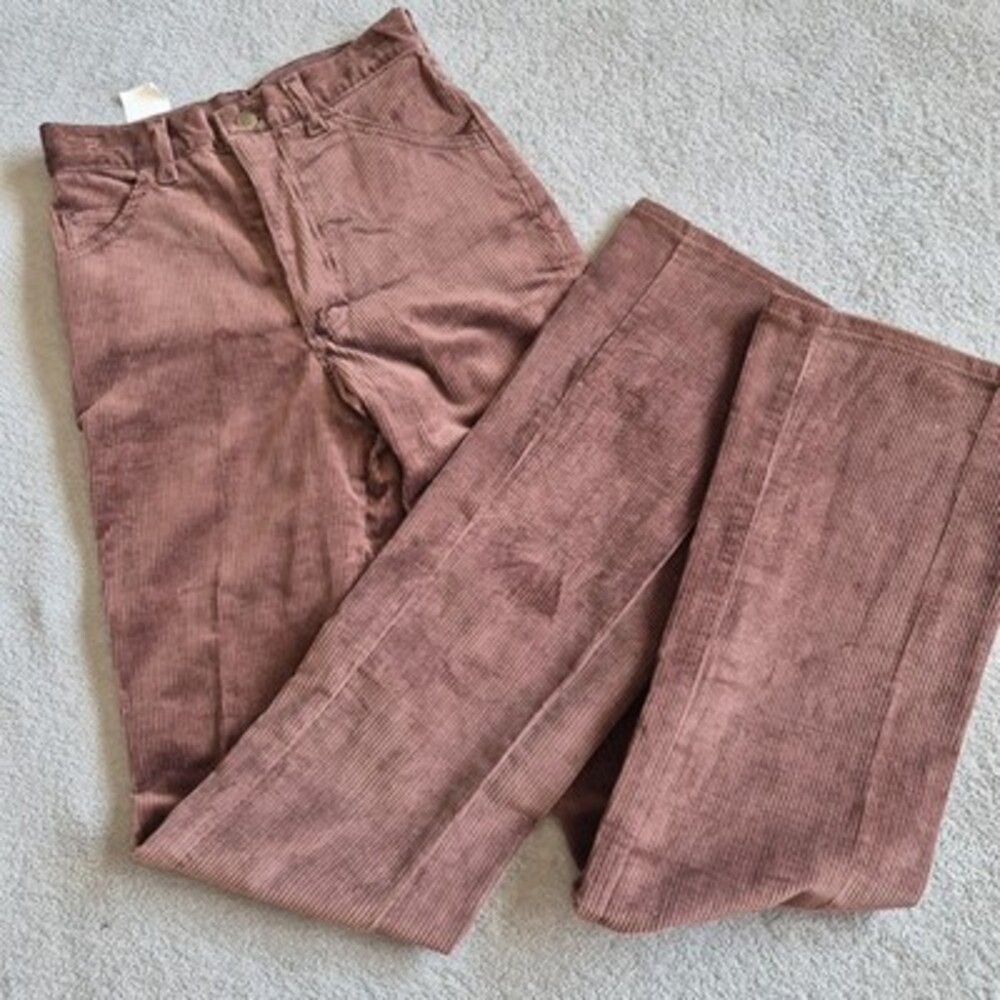 Lee Oxford Cord Brown Corduroy Flare Pants